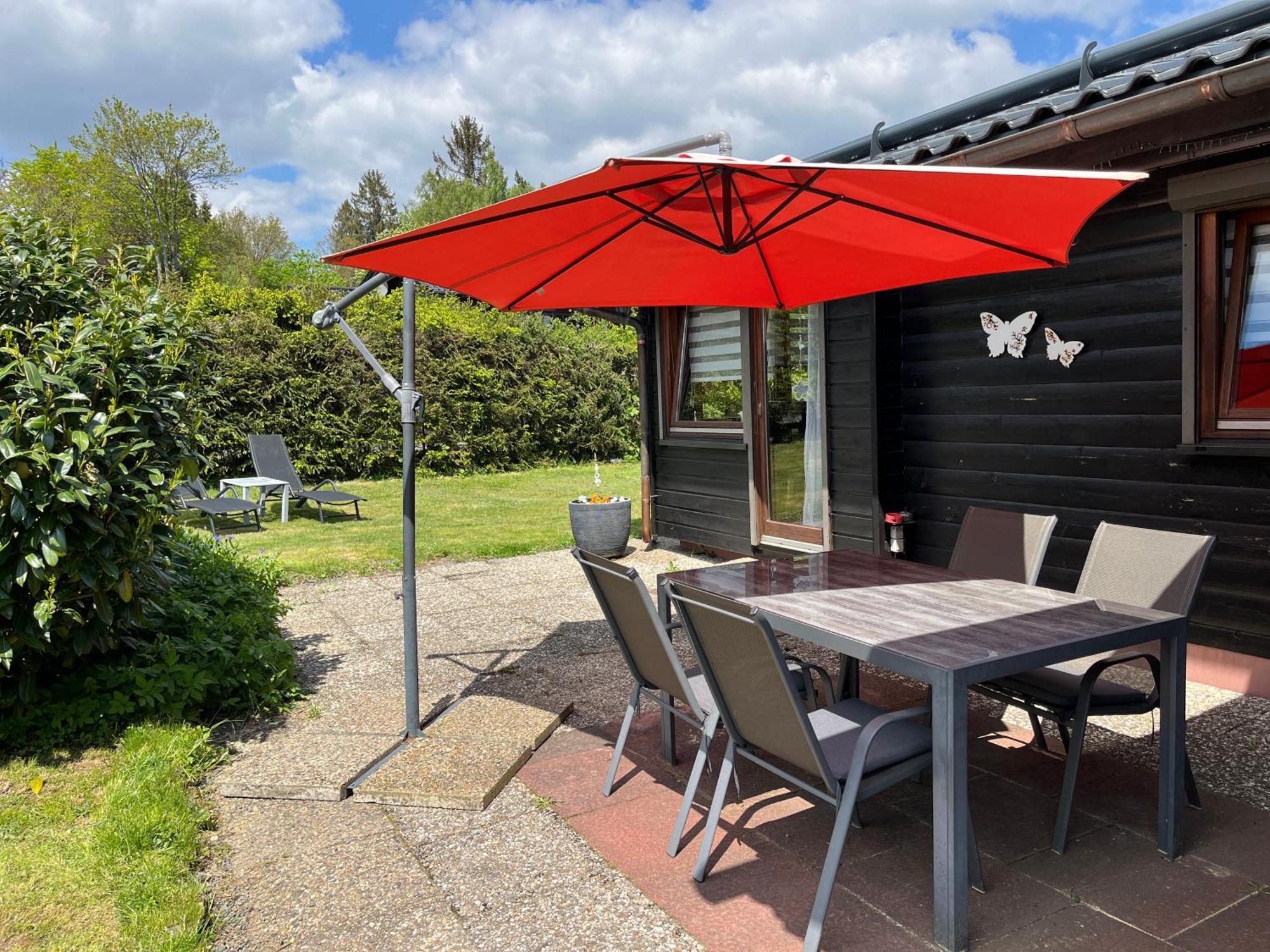 Blockhaus Ferienzauber Villa Bromskirchen Buitenkant foto