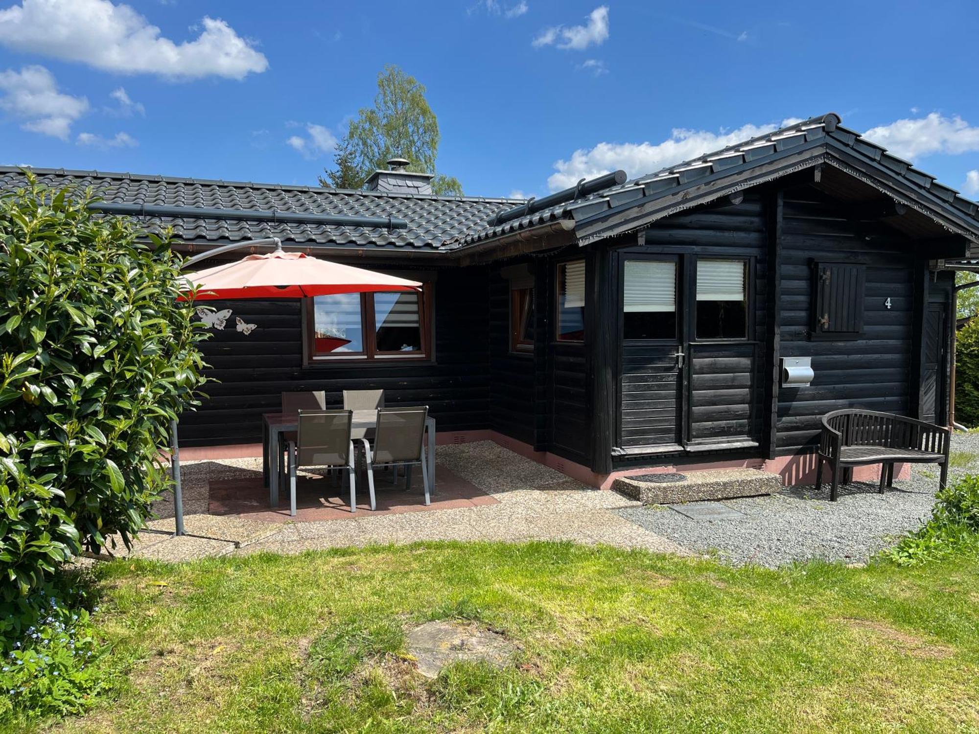 Blockhaus Ferienzauber Villa Bromskirchen Buitenkant foto